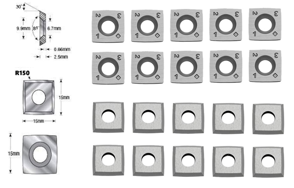 Standard woodworking with 100% Tungsten Carbide Blades